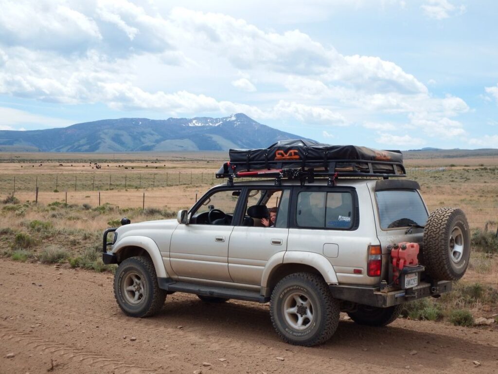 rent a land cruiser gx in uganda with a rooftop tent