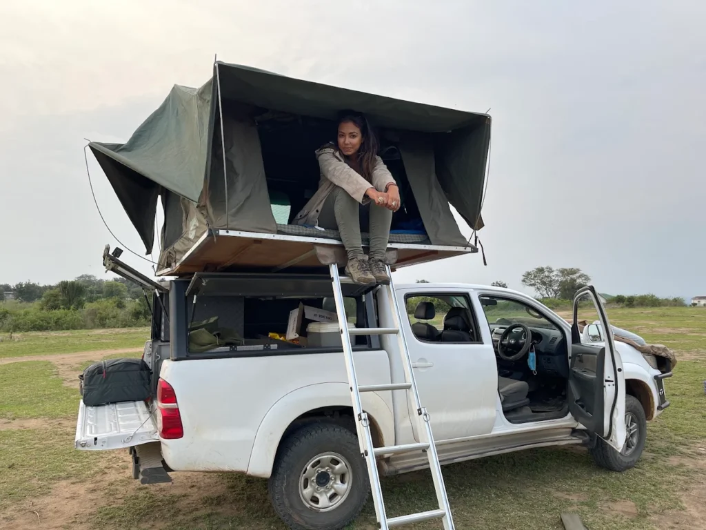 Hilux rental Uganda With Rooftop Tent