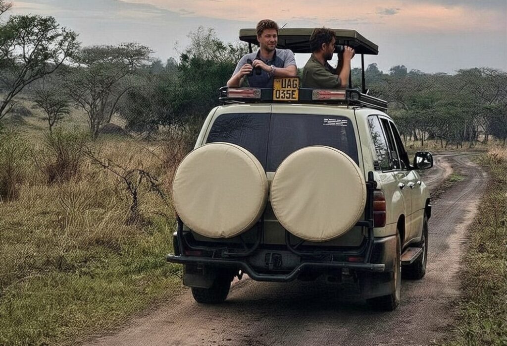 Manual 4x4 car rental uganda with popup roof
