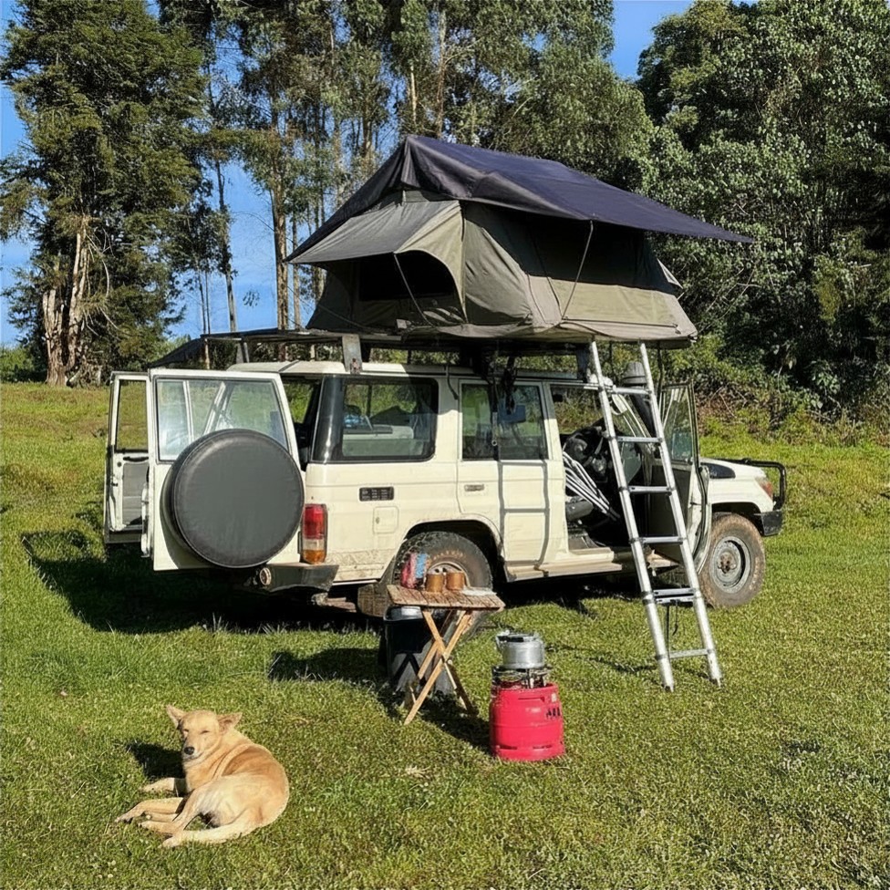 intems included in the 4x4 car rental uganda with camping gear package