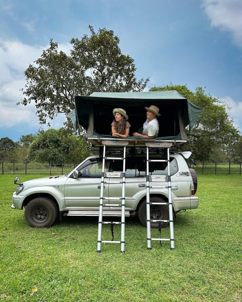 Rent a Cheap 4x4 car with family rooftop tent in Uganda
