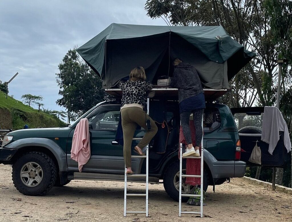 Cheap 4x4 Land Cruiser Prado (TX/TZ) with family Rooftop Tent in uganda
