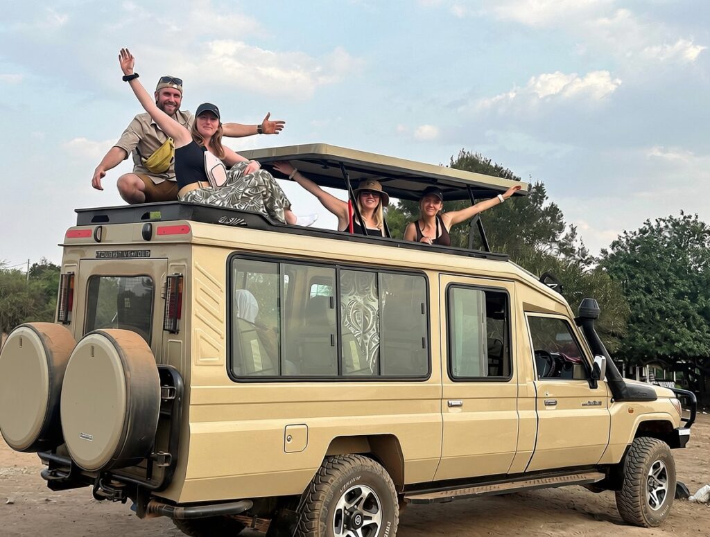 hire a safari land cruiser with a driver in entebbe