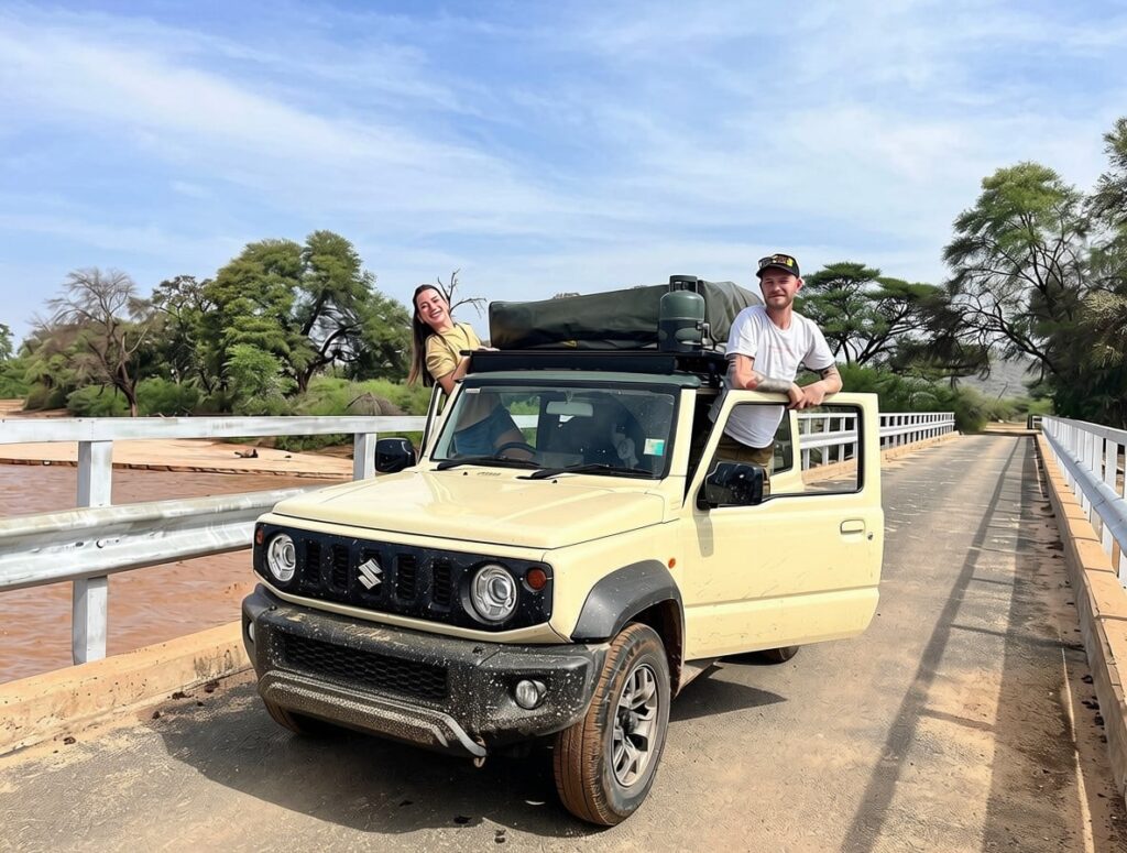 rent a 4x4 suzuki jimny with rooftop tent in Uganda