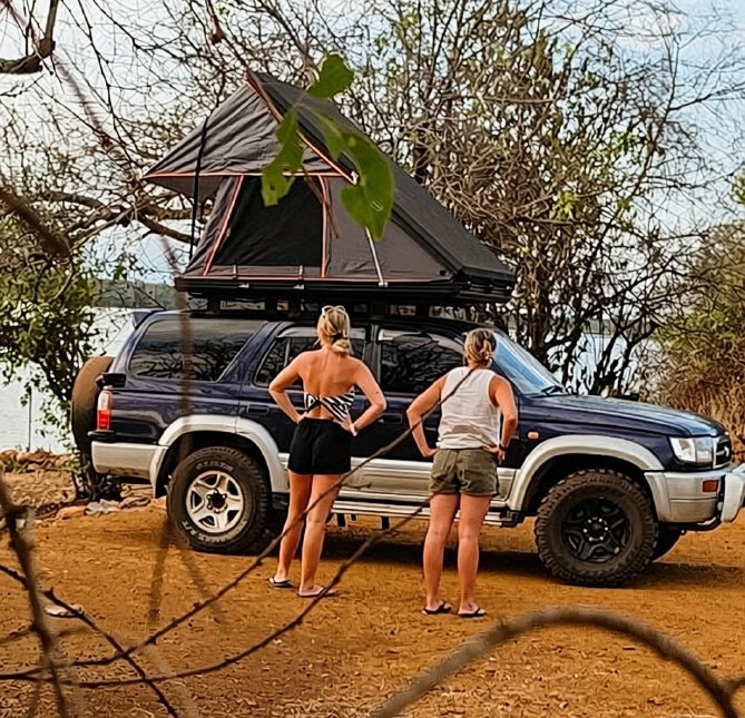 cost of renting a Hilux surf with rooftop tent in Uganda